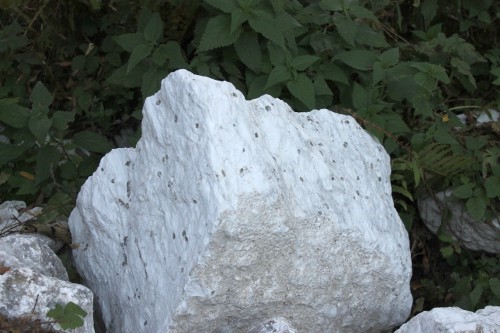  Мраморизированный известняк фр. 100-500 мм.  купить в Санкт-Петербурге известняк серый белый темно-серый сероватый валун природного образования окатанный 7 500 руб/т   фото 