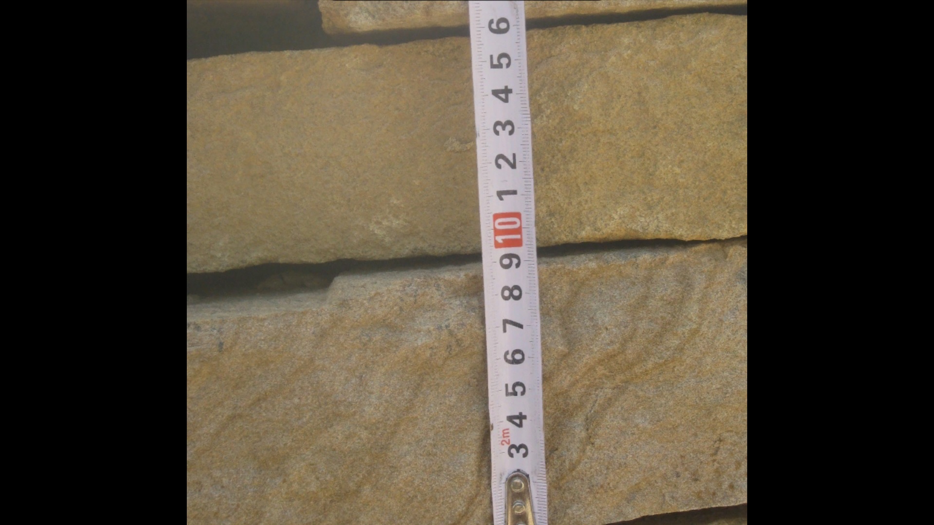 Песчаник пластушка желтый с рисунком (4-6 см)  купить  в Санкт-Петербурге плитняк пластушка желтый с рисунком песчаник 9 000 руб/м3   фото 