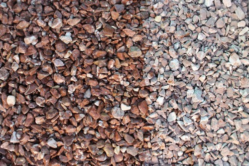  Розовая мраморная галька (щебень галтованный розовый) фр.10-20 мм.  купить  в Санкт-Петербурге мрамор розовый, красный ландшафтный декоративный окатанный округлый щебень 13500 руб/т   фото 